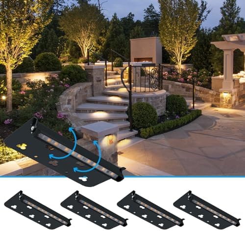4 Packs 7inch Hardscape Lighting 3W 2700K Soft White by LECOTRESYLandscapeLight