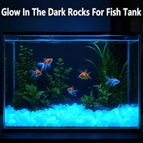500 Pcs Glow in the Dark Rocks,White Glow Pebbles 0.8 Inch, - Image 3