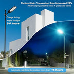 Solar Street Lights Outdoor Waterproof, 30000LM Commercial Solar Pole Light with Motion Sensor & Remote Control, Dusk to Dawn Solar Parking Lot Lights for Street, Security,Yard (Extra Large 2pack) - Image 4