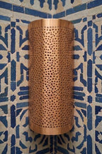 Moroccan Brass Wall Lamp Sconce Home Decor, Handmade Lighting Copper Metal Lights Turkish Lamp, Ramadan Candle Lantern, Candle Holder, Indoor Outdoor, Patio, Porch, Shelf, Garden (Galaxy) - Image 5