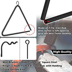Sunluway 12 Inch Triangle Dinner Bell - Iron Triangle Chime with Striker & Wall Bracket Mounts - Outdoor/Indoor Triangle Bell - Image 6
