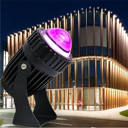 Outdoor LED Beam Spotlight - 10W Long Range Narrow Wall Lamp, IP65 Waterproof Adjustable Projection Light, for Bridge Billboard Exterior Building Lighting,Red 10W(12V) - Image 7