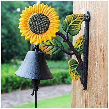 Cast Iron Wall Hanging Bell, with Bracket Dinner Bell Feel The Vibe of Traditional Family Meals and Gatherings. Made of Heavy Cast Iron - Image 2