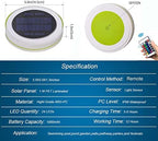 Waterproof IP68 Remote Colorful Changing 1000mAh RGB Solar Floating Pool Lights Waterproof Pond Light Colorful LED Night Lights for Garden Swimming Pool Fountain Pool Decor Led Light - Image 3
