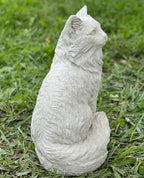Massive Sitting cat Statue Concrete cat Sculpture Gift for pet Lovers Realistic pet Memorial - Image 3