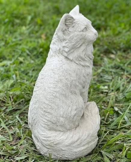 Massive Sitting cat Statue Concrete cat Sculpture Gift for pet Lovers Realistic pet Memorial - Image 3