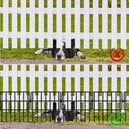 Getlay 20 Pack Animal Barrier Fences, 1.5" Gap No Digging Garden Fence Panels, Metals Black Deterrent Fence for Dogs Rabbits, Decorative Fence for Outdoor Landscape Patio Total 20 ft(L)×16 in(H) - Image 4