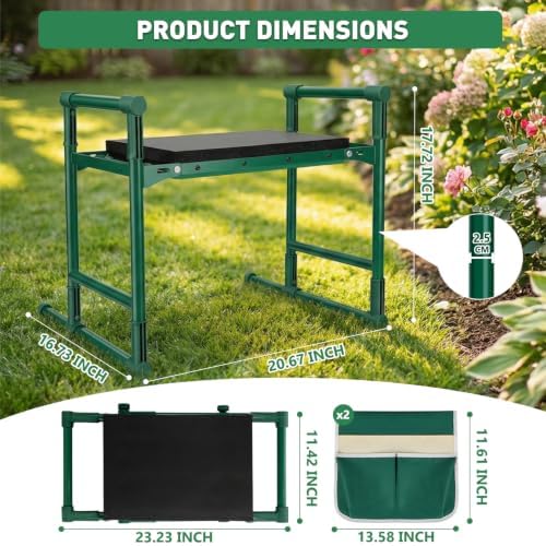 Garden Kneeler and Seat for Seniors – Heavy Duty Anti-Tip Gardening Stool - Image 2