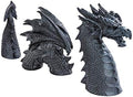Design Toscano The Dragon of Falkenberg Castle Moat Lawn Garden Statue, 28 Inch Long, 14 Inch Tall, Cast Stone Resin, Gray Stone Finish by DesignToscano