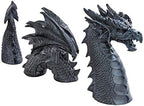 Design Toscano The Dragon of Falkenberg Castle Moat Lawn Garden Statue, 28 Inch Long, 14 Inch Tall, Cast Stone Resin, Gray Stone Finish by DesignToscano