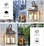 2-Pack Outdoor Wall Lights Fixtures ORB Finish Porch Lights Outdoor - Image 4