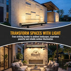 72W Wall Washer Light 40'' 2700K 120V IP67 Waterproof Plug-in - Image 4