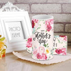 Happy Mother's Day Flameless LED Candles 2 Pcs Battery Powered Flickering Pillar Candles for Home Decor Rose Flower Blossom - Image 3