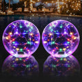 Floating Pool Lights, 15 Inch RGB Colorful Solar Pool Light That Float, IP68 Waterproof Inflatable Light Up Pool Balls, Float or Hang Solar Floating Lights for Pool, Wedding, Party Decor - 2PC by WelcometoCootway