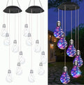 2025 New Colorful Led Solar-Powered Light Bulb Wind Chimes, Mobile Hanging Wind Chime, Outdoor Waterproof Decorative Solar Powered Lights, for Porch Deck Garden Patio Balcony Decor (2 PCS) by BIBIFACTORY