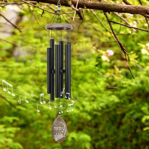 Sympathy Wind Chimes Personalized, 36inch in Loving Memory Wind Chimes, Memorial Gifts for Loss of Loved Mom/Dad, Windchime for Funeral Outdoor - Image 4
