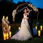 Solar Flameless Candles LED: 2 Pack 4*12 Inch Waterproof Pillar Candle with Remote Control Dual Charging (Solar & USB) for Outdoor Indoor Use - Christmas Weddings Table Centerpiece Patio Home Decor - Image 4