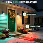 Solar Spot Lights Outdoor, RGB Landscape Spotlight 2 Pack - Image 4