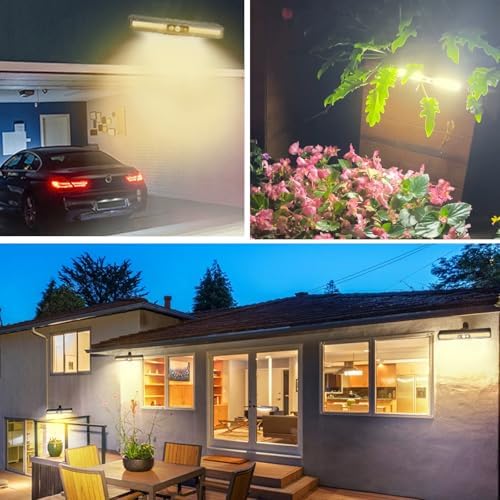 Clip On Solar Lights Outdoor with PIR Motion Sensor (Black ,6 Pack ,3000K) - Image 6