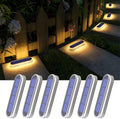 YiLaie Stick on Solar Deck Step Dock Stair Lights for Outside Solar Powered by YiLaie