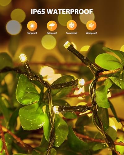 Brightown 4 Pack Solar String Lights for Outside, Total 184Ft 480 LED - Image 5