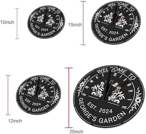 Personalized Butterfly sundials for the garden, Welcome to our Secret Garden Signs,Grow with love Flowers Garden Yard signs,Gardening Gifts for women,Gift Gardener Gift for Mom/Nana Mother's Day Gift - Image 6