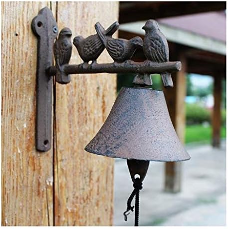 Dinner Bell,Cast Iron, Wall, Featured On an Antique Vintage ic Farmhouse Bracket Classic Cabin Metal Mount - Image 2