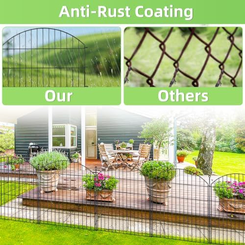 Decorative Garden Fence, 32in (H) x 24ft(L) No Dig Fence - Image 4