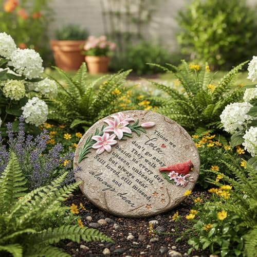 Memorial Garden Stones - Cardinal Garden Stones in Memory of Loved Ones - Image 7