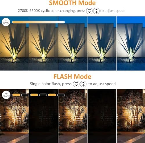 CLY Solar Landscape Spotlights, 3 in 1 Solar Lights Outdoor IP66 Waterproof - Image 3