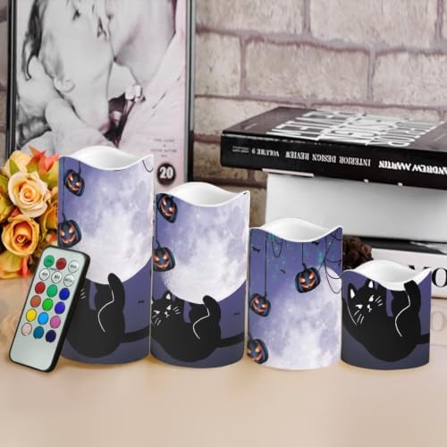 Black Cat Electric Flameless Candles with Remote Control - Image 4