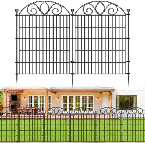 No Dig Garden Fence Outdoor for Yard, 10 Panels by FencePost