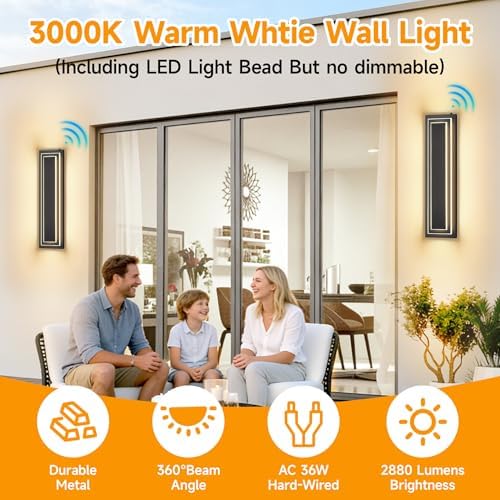 23.6 in Dusk to Dawn Exterior Lighting Fixtures,Outdoor Wall Lights - Image 6