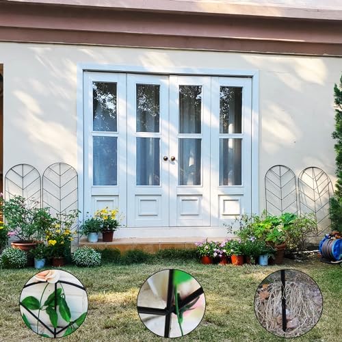 2 Pack Black Metal Garden Trellis 45"H x 15.9"W for Climbing Plants - Image 5