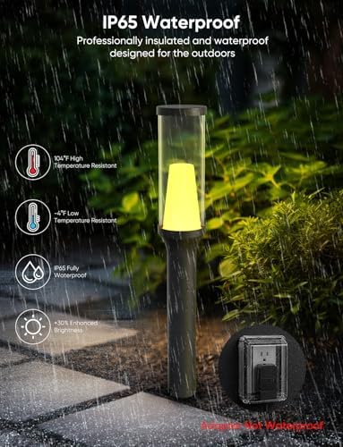 APPECK Pathway Lights,RGBCW Walkway Lights with APP Control,4 Pack - Image 5
