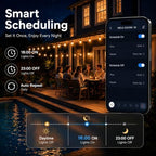 Outdoor String Lights for Patio,50FT RGBW App Remote,20 Bulbs - Image 3
