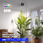 Barrina TR40 Hanging Plant Lights for Indoor Plant, 40W 5000K Full Spectrum - Image 2