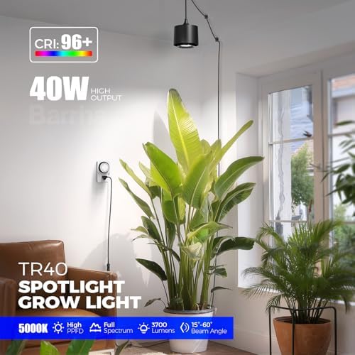 Barrina TR40 Hanging Plant Lights for Indoor Plant, 40W 5000K Full Spectrum - Image 2