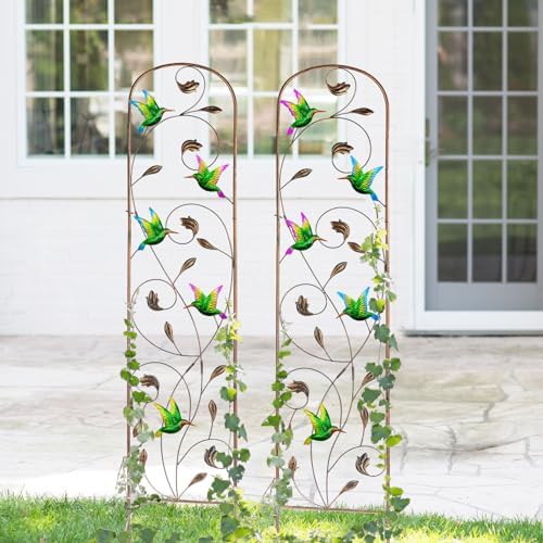 2 Pack Metal Garden Trellis for Climbing Plants - Image 6