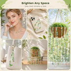 Lurui Beaded Plant Kit - DIY Glass Bead Plant Making Kits for Adults - Succulent Flower Suncatcher Garden Craft Starter Set with Green Crystal Seed Beads - Image 6