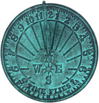 AB Tools Cast Iron Sundial Antique Sun Dial Decorative Garden Ornament Yard Compass - Image 7