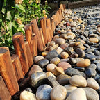 YISZM 40lbs Pebbles for Landscaping Garden Indoor Plants, 1-2 Inch Mixed Color High Polished River Rocks Outdoor Decorative Stones Outdoor Vase Filler Fish Tank Aquariums and Indoor DIY - Image 2