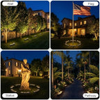 Outdoor Ring Tree Lights 6 Pack, Landscape Uplighting for Trees - Image 6