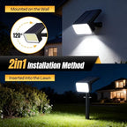 Solar Spot Lights Outdoor Waterproof, 4 Pack, 118 LED Cool White - Image 6