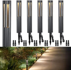 LEONLITE 6-Pack 3W LED Low Voltage Path Lights Aluminum 3000K Black by LEONLITE