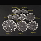 Chandelier Crystal Prisms Pendants 100pcs 16/18/20/22mm Clear R_osette Flower Bead Crystal Prisms Pendant Crystals Lighting Lamp Replacement Parts (Color : 25mm) - Image 2