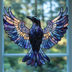 Rising Raven Mosaic Effect Acrylic Suncatcher by AVAGAN