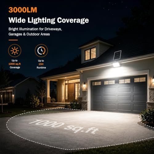 Solar Lights Outdoor, Solar Flood Lights Outdoor with Motion Sensor - Image 6