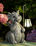 Goodeco Dragon Garden Statue Outdoor with Solar Lantern by Goodeco