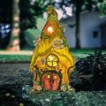 AIINY Garden Decor Outdoor Solar Statues, 9.4Inch Resin Fairy Garden Solar Lights Birthday Gifts for Women Yard Decorations, Gardening Gifts for Patio, Balcony, Porch Decor by AIINY
